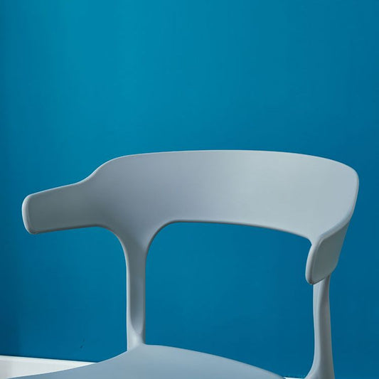 Plastic Scandinavian Arm Chair Kitchen Dining Room Open Back Chair Clearhalo 'Dining Chairs' 'Dining Tables & Seating' 'dining_chair' 'furn' 'furn_dining_chair' 'Furniture' 'furniture_dining_chair' 'Kitchen & Dining Furniture' 1200x1200_0c4b25df-4272-4c43-bbd7-4005bb778e06