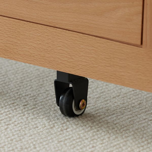 Scandinavische vaste houten bank futon verwijderbare stof slaper bank