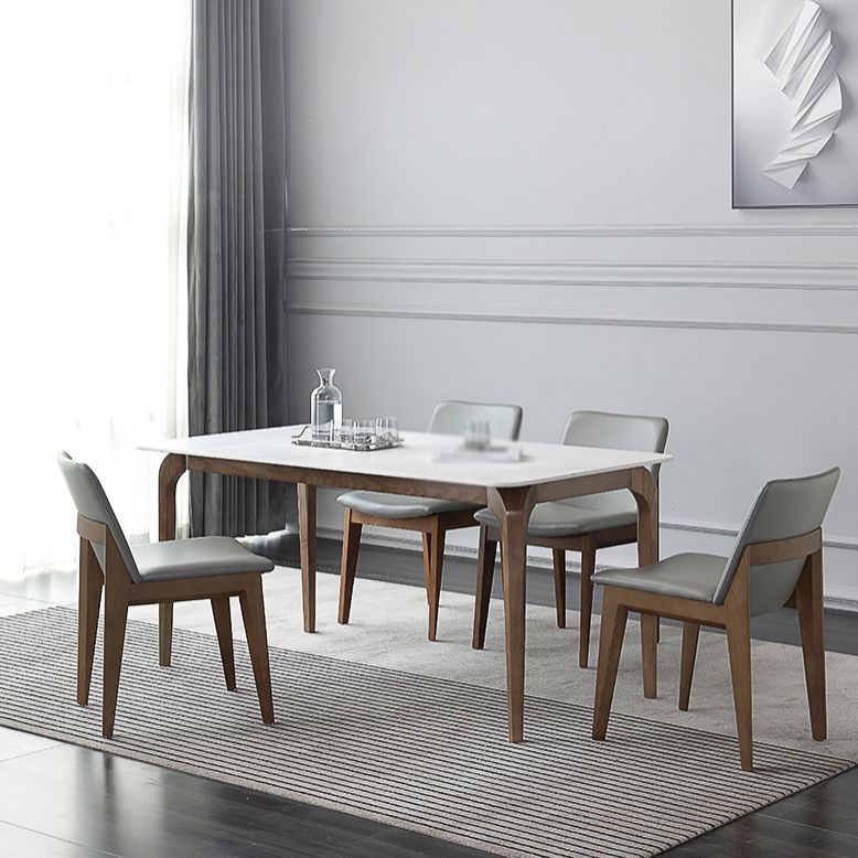 Contemporary Style 1/4/5 Pieces Dining Set Rectangle Sintered Stone Dining Table Set Clearhalo 'Dining Room Sets' 'Dining Tables & Seating' 'dining_room_set' 'furn' 'furn_dining_room_set' 'Furniture' 'furniture_dining_room_set' 'Kitchen & Dining Furniture' 'kitchen&dining_furn' 'kitchen' 1200x1200_0c4d79e6-adb0-4e6d-bfab-343d94d4defb