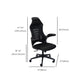 Modern Desk Chair Mesh Conference Chair High Back Chair in Black Clearhalo 'furn' 'furn_office_chair' 'Furniture' 'Office Chairs' 'Office Furniture' 'office_chair' 1200x1200_0c4d8d95-e292-4692-a897-eb8f7d0f4067