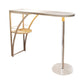 Glam Style 41.3"H Bar Table Faux Marble White Top Specialty Bistro Table Clearhalo 'Bar Furniture' 'Bar Tables' 'bar_tables' 'furn' 'furn_bar_tables' 'Furniture' 'furniture_bar_tables' 'Kitchen & Dining Furniture' 'kitchen&dining_furn' 'kitchen' 1200x1200_0c4e1d20-e6f4-4de9-9173-d3b16d8c3434