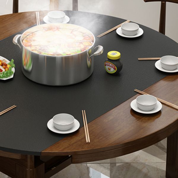 Table à abattant Stone Table de salle à manger style contemporain avec 4 pieds