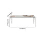 Industrial Style Sintered Stone Table 4 Legs Black Base Rectangle Table for Home Clearhalo ' dining_table' 'Dining Tables & Seating' 'Dining Tables' 'furn' 'furn_dining_table' 'Furniture' 'furniture_dining_table' 'Kitchen & Dining Furniture' 'kitchen&dining_furn' 'kitchen' 'kitchen_dining_table' 1200x1200_0c516027-3291-4ae2-943f-056703677374