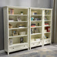 Modern Style Closed Back Bookcase Standard Wooden Bookshelf  in White