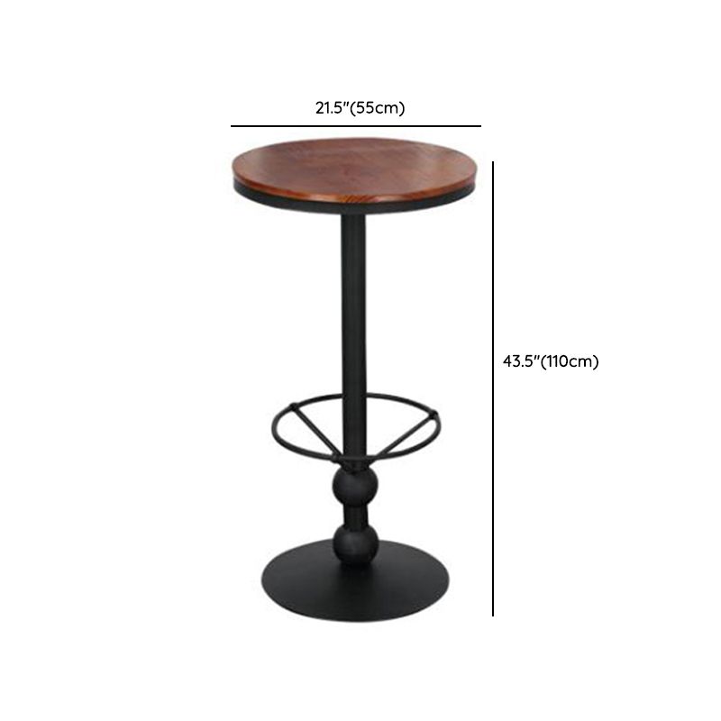 Industrial Style Home Furniture 1/3 Pcs Wood Round Table Set Clearhalo 'Bar Furniture' 'furn' 'furn_home_bar_bar_sets' 'Furniture' 'Home Bars & Bar Sets' 'home_bar_bar_sets' 'Kitchen & Dining Furniture' 1200x1200_0c51d384-431f-4a27-8ddd-44638418ca3a