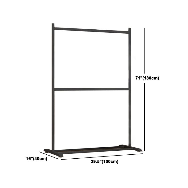 Zeitgenössischer Stil Armoire Black Metal Open Armoire für Schlafzimmer