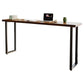 Industriële bar-eettafel voor binnen, rechthoekig massief houten bartafel