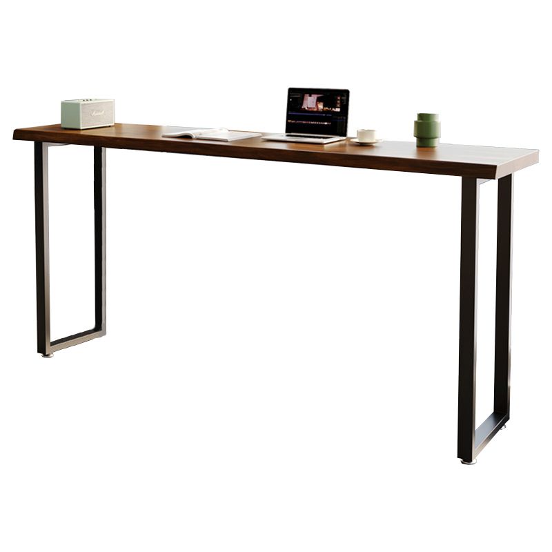 Industriële bar-eettafel voor binnen, rechthoekig massief houten bartafel