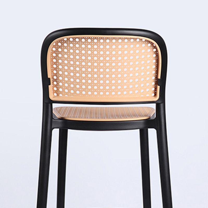 Scandinavian Stackable Bar Stool Plastic Armless Bar Stool for Living Room Clearhalo 'Bar Furniture' 'Bar Stools' 'bar_stools' 'furn' 'furn_bar_stools' 'Furniture' 'Kitchen & Dining Furniture' 1200x1200_0c564b8f-f09b-48ee-910a-5dfeca7acd75