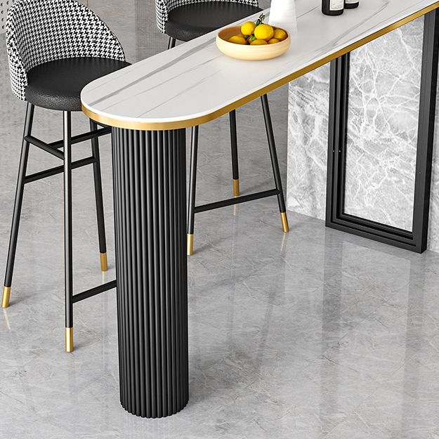 Industrial Style Bar Table Stone Top 42-inch Height Pub Table for Kitchen Clearhalo 'Bar Furniture' 'Bar Tables' 'bar_tables' 'furn' 'furn_bar_tables' 'Furniture' 'furniture_bar_tables' 'Kitchen & Dining Furniture' 'kitchen&dining_furn' 'kitchen' 1200x1200_0c5824b0-acf6-4a57-a0c4-c769de61b7cc