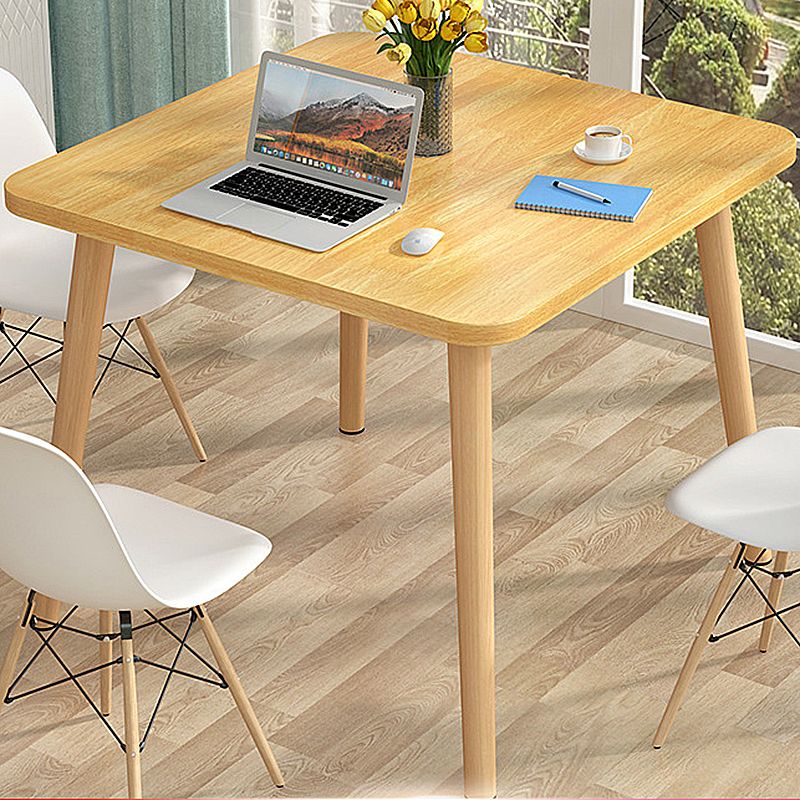Modern Style Wood Color Solid Wood Base White/wood Color Density Board Top Coffee Table Clearhalo 'Coffee & Accent Tables' 'Coffee Tables' 'coffee_tables' 'furn' 'furn_coffee_tables' 'Furniture' 'furniture_coffee_tables' 'Living Room Furniture' 1200x1200_0c58946b-c2b8-40f7-acd8-23edf86e4378