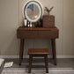 Scandinavian Vanity Makeup Table Set Solid Wood Dressing Table Stool Set