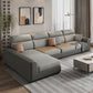 Modern 4-Seater Sofa with Square Arms for Living Room Reversible Sectional