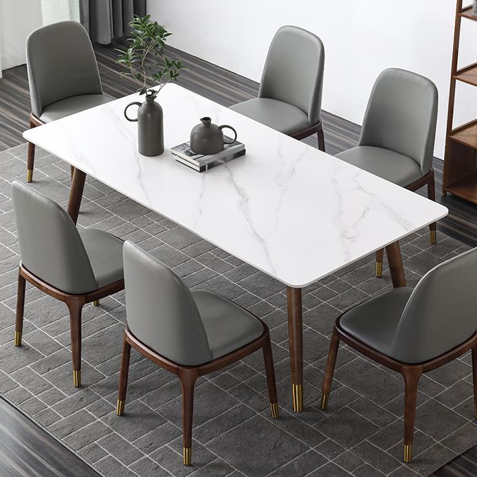 Modern Style Stone Dining Table 4-foot Dining Site Table for Dining Room Clearhalo ' dining_table' 'Dining Tables & Seating' 'Dining Tables' 'furn' 'furn_dining_table' 'Furniture' 'furniture_dining_table' 'Kitchen & Dining Furniture' 'kitchen&dining_furn' 'kitchen' 'kitchen_dining_table' 1200x1200_0c5b4098-6130-4239-a8cc-88148e2a02e8