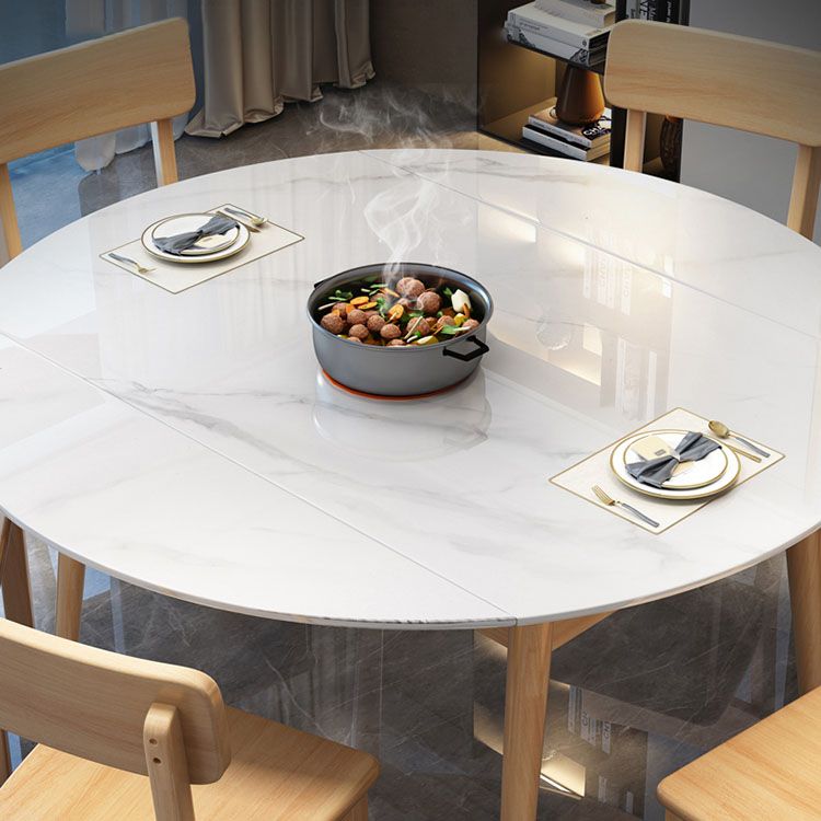 Table de salle à manger extensible en pierre frittée pour cuisine