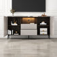 Stone Media Console TV Stand Modern TV Stand Console with 2 Drawers Clearhalo 'furn' 'furn_tv_stands_entertainment_centers' 'Furniture' 'Living Room Furniture' 'TV Stands & Entertainment Centers' 'TV Stands & Media Storage Furniture' 'tv_stands_entertainment_centers' 1200x1200_0c5c535b-c7c7-4638-84c5-09d25ce75b04