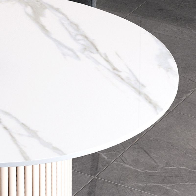 Sintered Stone Dining Table Traditional Luxury Table with Metal Base for Kitchen Clearhalo 'Dining Tables & Seating' 'Dining Tables' 'dining_table' 'furn' 'furn_dining_table' 'Furniture' 'Kitchen & Dining Furniture' 1200x1200_0c5c6102-b1a8-4357-8a63-f29fe432b41d