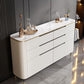 Modern Stone Sideboard a buffet con cassetti del soggiorno con gambe in legno massiccio