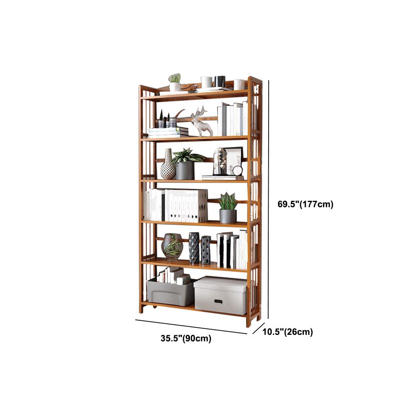 Estante de bambú vertical moderno Etagere Espresso estantería para dormitorio