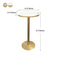 White Glam Style Ropund Table in Iron and Wood Table Milk Tea Shop Bar Table Clearhalo 'Bar Furniture' 'Bar Tables' 'bar_tables' 'furn' 'furn_bar_tables' 'Furniture' 'furniture_bar_tables' 'Kitchen & Dining Furniture' 1200x1200_0c6106b5-eac1-4a81-a451-a055cd0a40f4