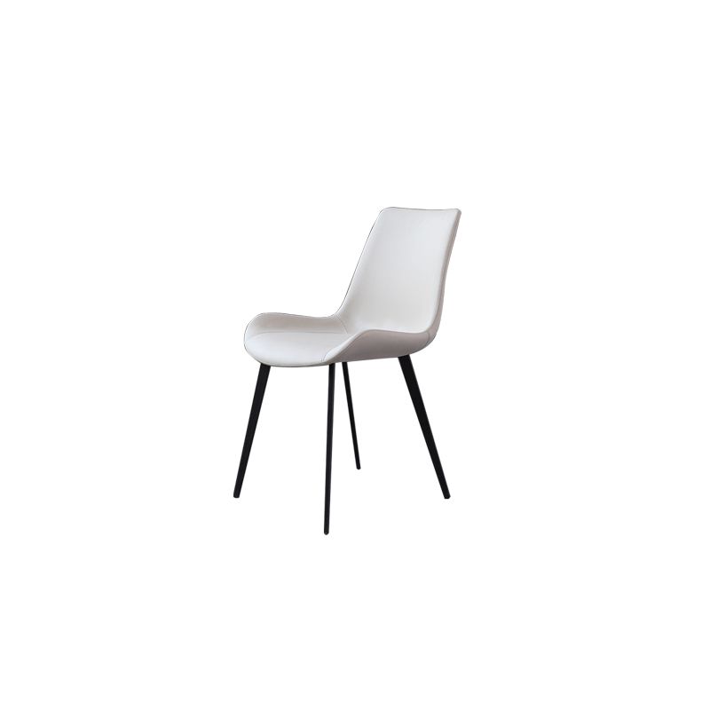 Contemporary Side Chair Metal Solid Back Dining Room Chair for Brasserie Clearhalo 'Dining Chairs' 'Dining Tables & Seating' 'dining_chair' 'furn' 'furn_dining_chair' 'Furniture' 'Kitchen & Dining Furniture' 1200x1200_0c61e4d5-2033-446a-98ae-7b4fcddb170e