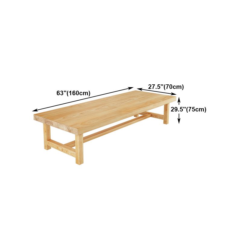 Modern Rectangle Office Table Solid Wood Trestle Base Meeting Desk Clearhalo 'furn' 'furn_office_desk' 'Furniture' 'Office Desks' 'Office Furniture' 'office_desk' 1200x1200_0c64ad0a-df83-463e-9a0e-a5437046a626