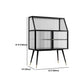 Industrial Display Cabinet 41"H Storage Cabinet for Dining Room Clearhalo 'Display & China Cabinets' 'display_china_cabinets' 'furn' 'furn_display_china_cabinets' 'Furniture' 'Kitchen & Dining Furniture' 1200x1200_0c64b931-35f4-4c04-ad07-583f8f606d01