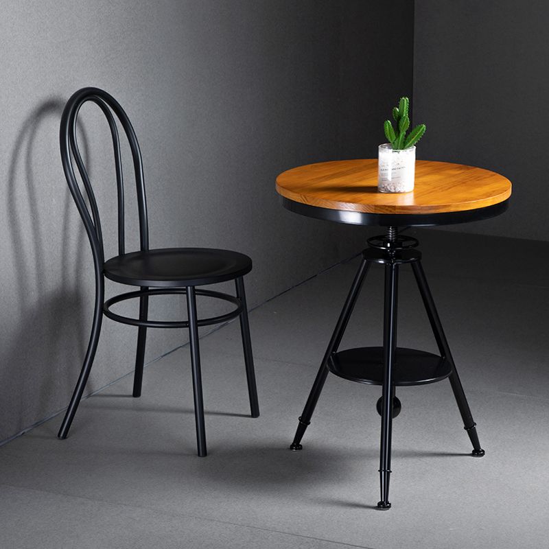 White and Black Dining Chairs Industrial Iron Armless Dining Side Chair Clearhalo 'Dining Chairs' 'Dining Tables & Seating' 'dining_chair' 'furn' 'furn_dining_chair' 'Furniture' 'Kitchen & Dining Furniture' 1200x1200_0c659c96-8985-4d11-949e-d6f3a0feb815