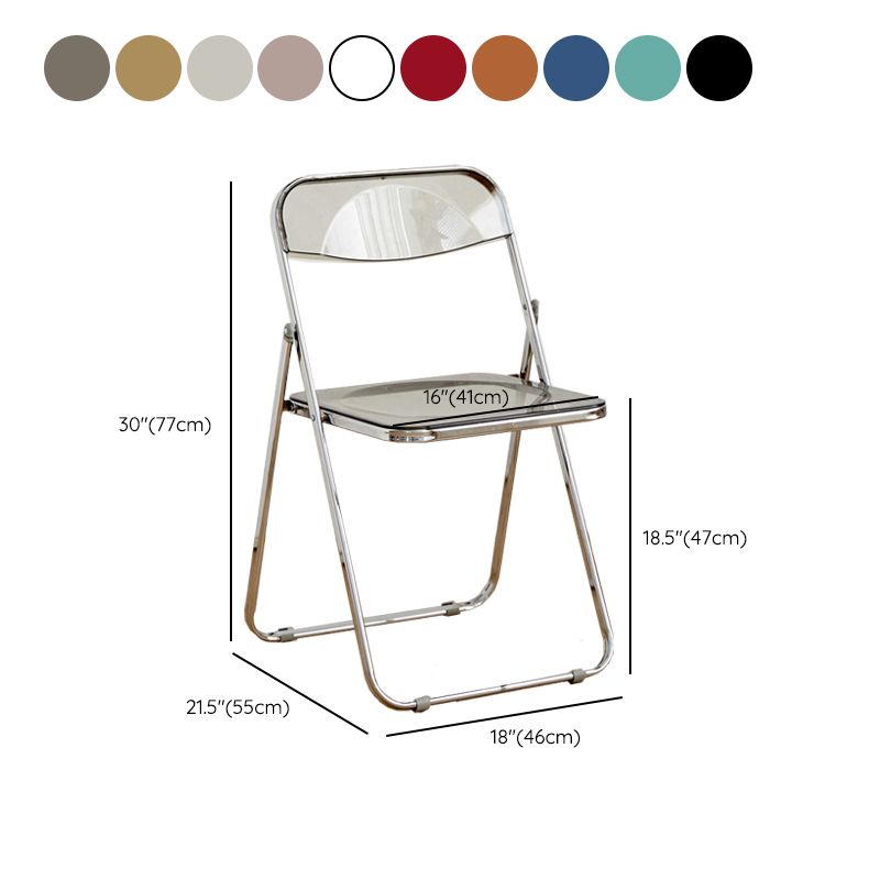 Chaises de salle à manger sans bras en métal contemporain (ensemble de 4/8)