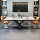 Dinner Room Luxury Dining Table Kitchen Stone Pedestal Dining Table
