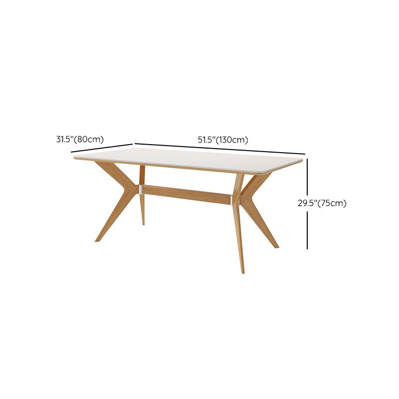 Steen top eettafel set met houten frame 1/4/5/7 stuks moderne dinette set voor thuis