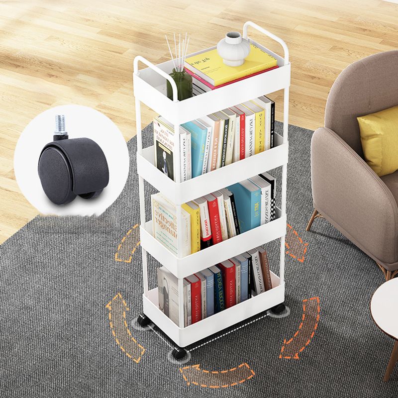 Moderne plastic boekenplank pure witte etagere open plank boekenkast
