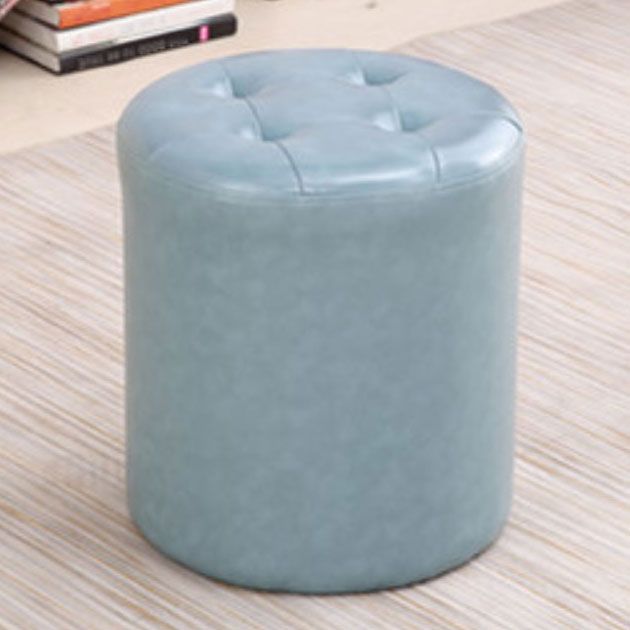 Tufted Ottoman Tear Resistant Faux Leather Contemporary Footstool Ottoman Clearhalo 'furn' 'furn_ottomans_poufs' 'Furniture' 'Living Room Furniture' 'Ottomans & Poufs' 'ottomans_poufs' 1200x1200_0c6f384e-b366-4cee-9f90-f852d1a07eb8