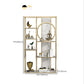 Glam Antique Finish Bookcase Metal Etagere Bookshelf with Shelves Clearhalo 'Bookcases' 'furn' 'furn_bookcases' 'Furniture' 'Office Furniture' 1200x1200_0c710bae-797e-46e8-b386-524d6a0d38ba