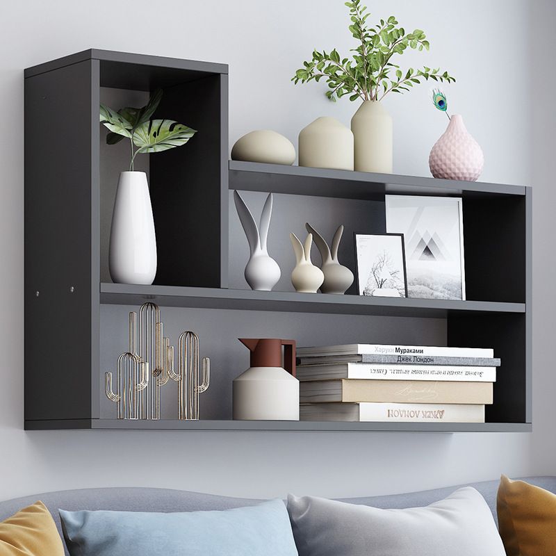 Modern Engineered Wood Bookcase, Geometric Bookshelf for Any Room Clearhalo 'Bookcases' 'furn' 'furn_bookcases' 'Furniture' 'Office Furniture' 1200x1200_0c7470c0-ab9e-4c1d-a784-c4bb5b049765