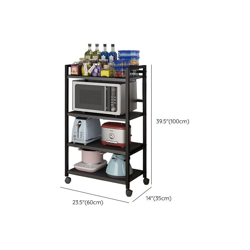 ダイニングルームメタル準備テーブルオープンストレージ長方形の準備テーブル