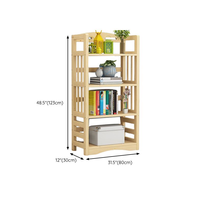 Etagere Vertical Modern Book Shelf Natural Wooden Shelf Bookcase for Study Room Clearhalo 'Bookcases' 'furn' 'furn_bookcases' 'Furniture' 'Office Furniture' 1200x1200_0c79f7ca-8e39-4179-92b9-4ed4bee45612