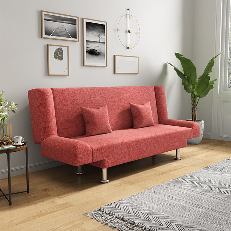75"Modern Linen Recessed Arm Foldable Convertible Sleeper Sofa Clearhalo 'furn' 'furn_sofas' 'Furniture' 'furniture_sofas' 'kitchen' 'kitchen_sofas' 'Living Room Furniture' 'Sofa' 'sofas' 1200x1200_0c7ad193-0f64-481d-986f-a591d7941d19