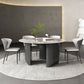Grey Base Dining Site Table Contemporary Round Dining Room Table Clearhalo 'Dining Tables & Seating' 'Dining Tables' 'dining_table' 'furn' 'furn_dining_table' 'Furniture' 'Kitchen & Dining Furniture' 1200x1200_0c7b084a-4b3e-4d9f-8d86-e991020626a0