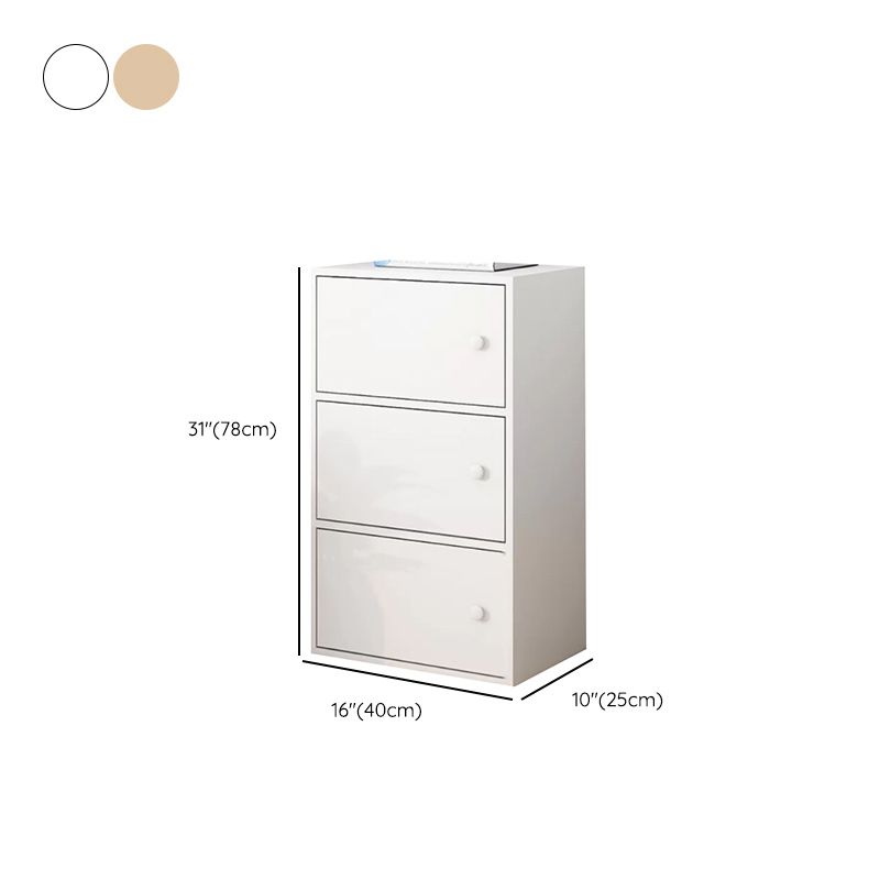 Simple Side Cabinet with Doors Modern Faux Wood Accent Cabinet Clearhalo 'Cabinets & Chests' 'cabinets_chests' 'furn' 'furn_cabinets_chests' 'Furniture' 'Living Room Furniture' 1200x1200_0c7bc01c-82b4-4911-8885-aaac8fd56963