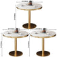 Pedestal Glam Style Dining Table Two-Color Fixed Table of Sintered Stone Clearhalo ' dining_table' 'Dining Tables & Seating' 'Dining Tables' 'furn' 'furn_dining_table' 'Furniture' 'furniture_dining_table' 'Kitchen & Dining Furniture' 'kitchen&dining_furn' 'kitchen' 'kitchen_dining_table' 1200x1200_0c7bc967-5e63-4d7c-8819-cb44a97cbf90
