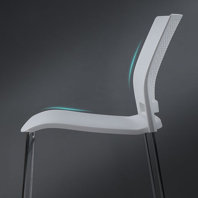 Modern Style Task Chair Plastic Armless Office Chair with Metal Legs Clearhalo 'furn' 'furn_office_chair' 'Furniture' 'furniture_office_chair' 'Office Chairs' 'Office Furniture' 'office_chair' 1200x1200_0c7e8314-2bc7-449a-81da-de073c941f38