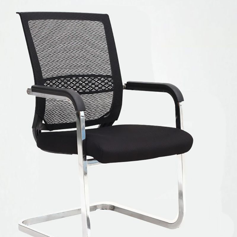 No Wheels Office Chair Modern Fixed Arms Upholstered No Distressing Desk Chair Clearhalo 'furn' 'furn_office_chair' 'Furniture' 'Office Chairs' 'Office Furniture' 'office_chair' 1200x1200_0c844053-1c5b-443f-b4e9-fa88bd5fdada