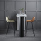 Industrial Wood Pub Table with Specialty Table Top Double Pedestal Table - 41.3" H Clearhalo 'Bar Furniture' 'Bar Tables' 'bar_tables' 'furn' 'furn_bar_tables' 'Furniture' 'furniture_bar_tables' 'Kitchen & Dining Furniture' 1200x1200_0c845416-af31-48cb-8d02-d01fdad42318