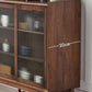 Modern Glass Doors Display Stand Pine Storage Cabinet for Living Room Clearhalo 'Display & China Cabinets' 'display_china_cabinets' 'furn' 'furn_display_china_cabinets' 'Furniture' 'Kitchen & Dining Furniture' 1200x1200_0c84f4eb-8e9b-4d83-9314-ee1f72de09b7