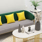 23.62 "W x 29.52" H Velvet Tuxedo Arm Sofa Contemporáneo Standard Sewn Pillow Back Sofa