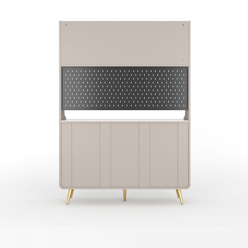 Servidor de estantería ajustable de liderazgo de madera de ingeniería de Glam. Para sala de estar para sala de estar