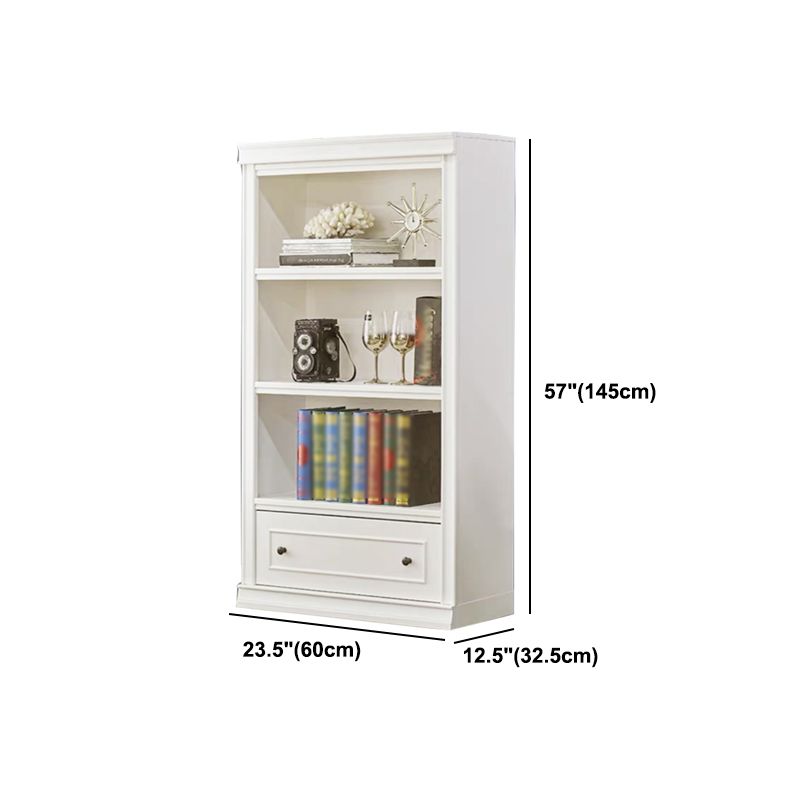 Scandinavian Style Bookcase with Drawers White Shelf Bookcase for Home and Office Clearhalo 'Bookcases' 'furn' 'furn_bookcases' 'Furniture' 'furniture_bookcases' 'kitchen' 'kitchen_bookcases' 'Living Room Furniture' 'Office Furniture' 1200x1200_0c884f78-6527-465c-9519-58098b47d9da