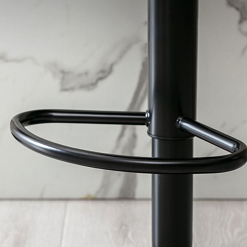 Modern Backrest Liftable Stool Steel Cashier Bar Stool with Leather Cushion Clearhalo 'Bar Furniture' 'Bar Stools' 'bar_stools' 'furn' 'furn_bar_stools' 'furniture_bar_stools' 'Kitchen & Dining Furniture' 'kitchen&dining_furn' 'kitchen' 'kitchen_furn' Furniture' 1200x1200_0c8a8927-3a0f-4b60-b95a-29f25bf85553
