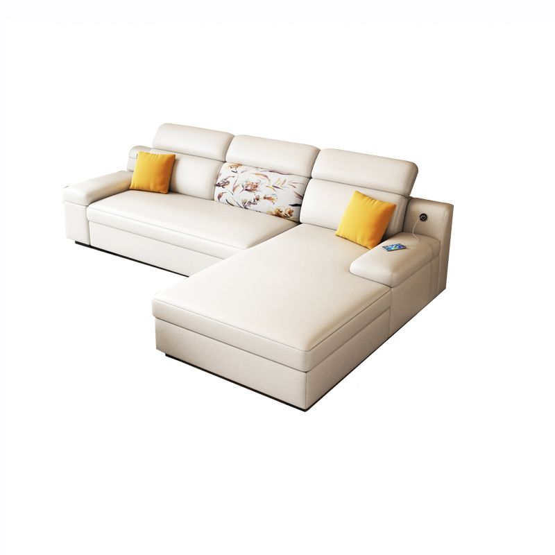 3 seat Mid Century Modern Pillow Top Arm Sofa Sewn Pillow Back Sofa Clearhalo 'furn' 'furn_sectionals' 'Furniture' 'Living Room Furniture' 'Sectionals' 1200x1200_0c8ce2e9-4ed7-4b76-abe9-08c52f20e673